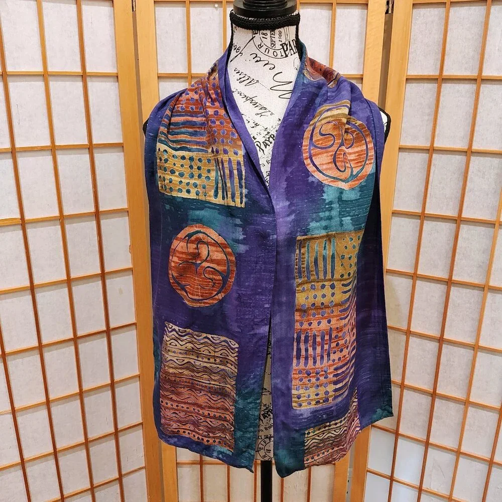 Chico's Lightweight Colorful Scarf, One Size, Excellent Used Condition! (EUC)